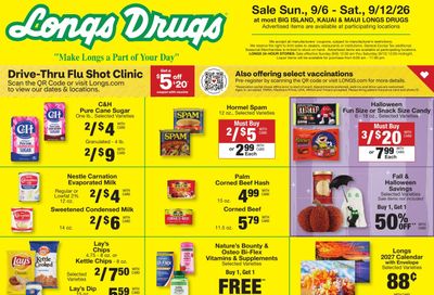 Longs Drugs Big Island Weekly Ad September 6 - 12, 2026