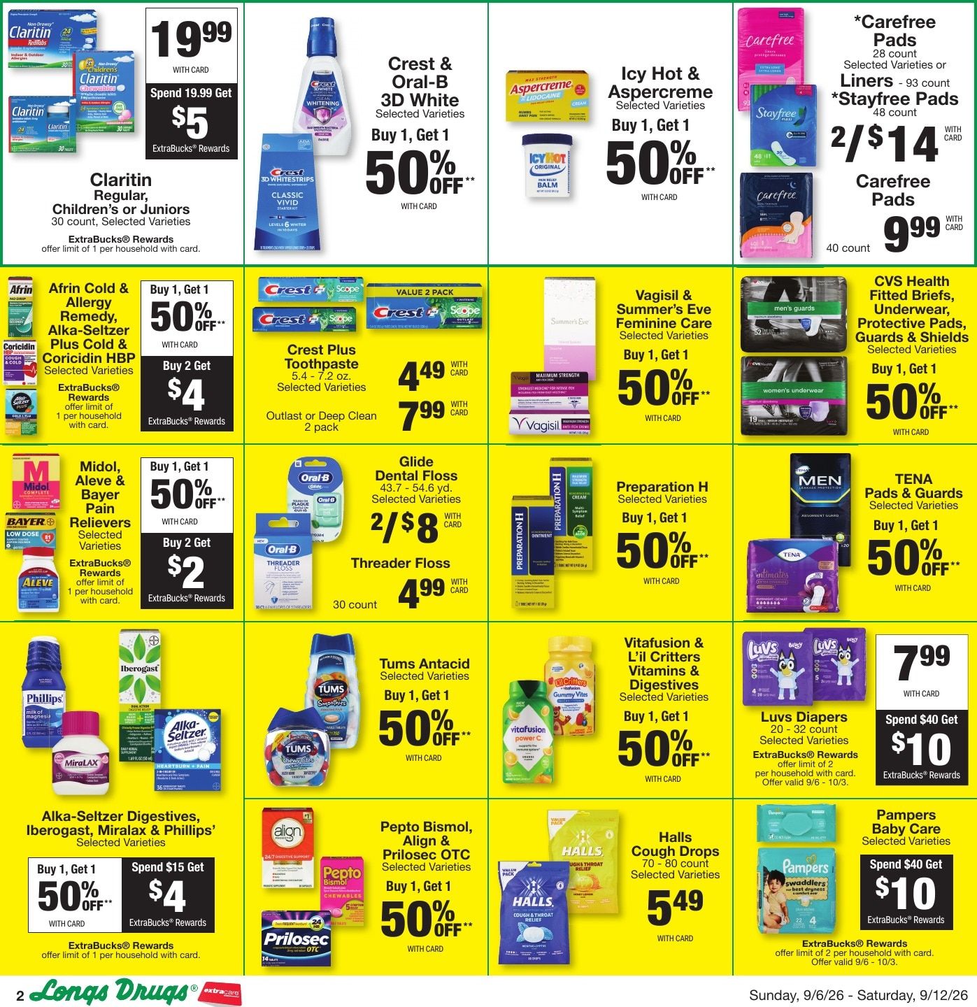 Longs Drugs Big Island Weekly Ad September 6 - 12, 2026