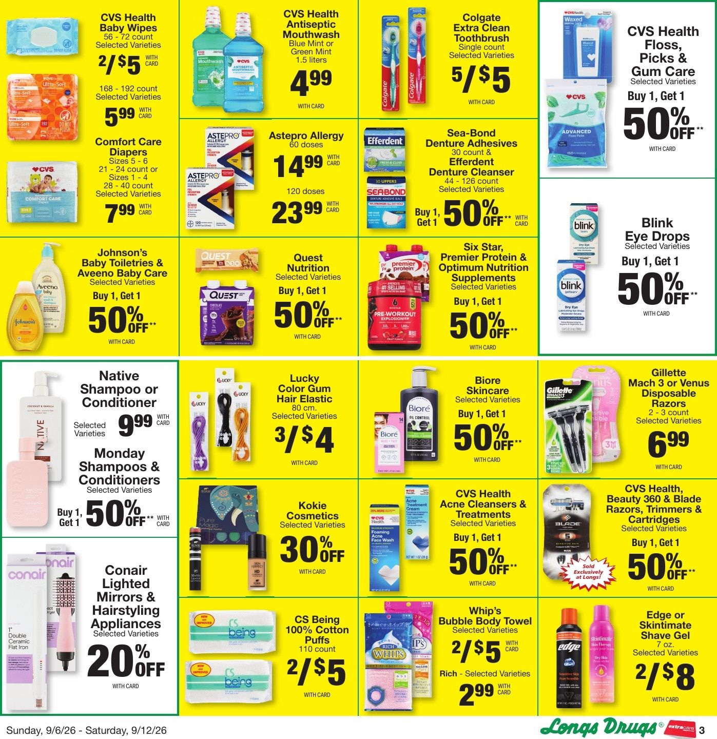 Longs Drugs Big Island Weekly Ad September 6 - 12, 2026