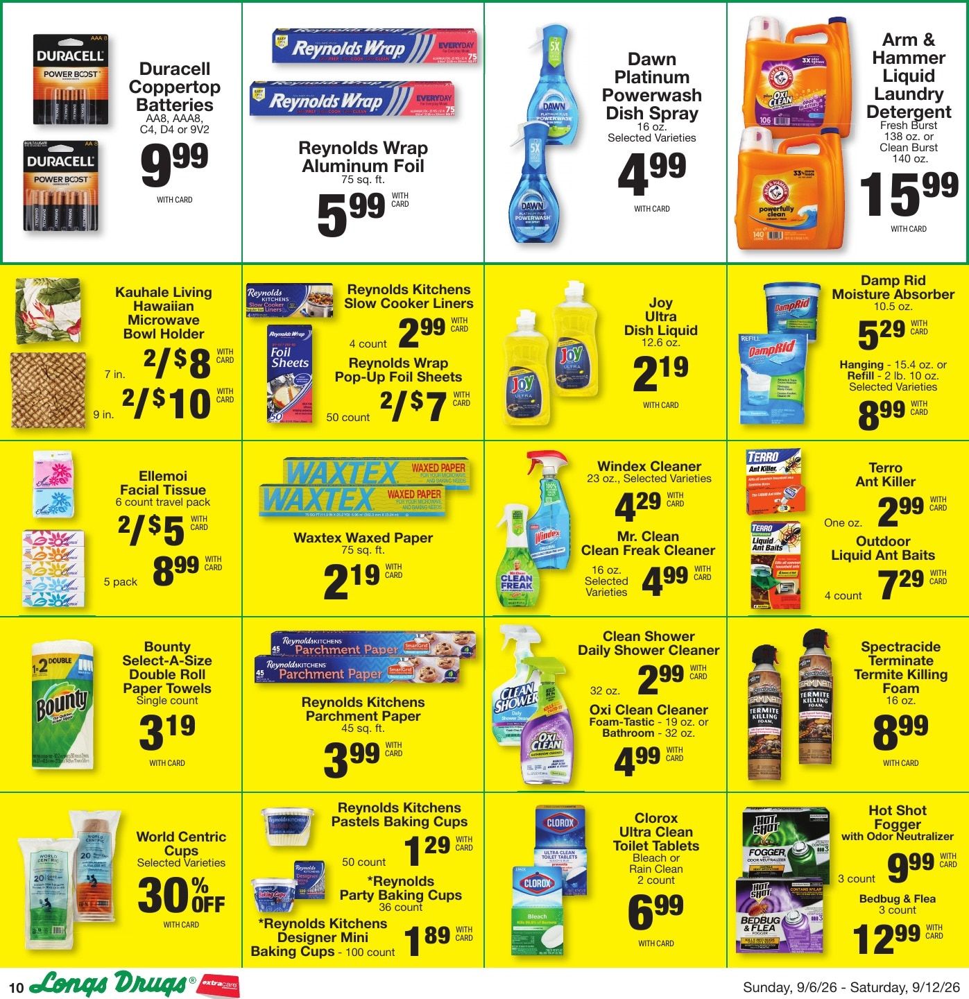Longs Drugs Maui and Kauai Weekly Ad September 6 - 12, 2026
