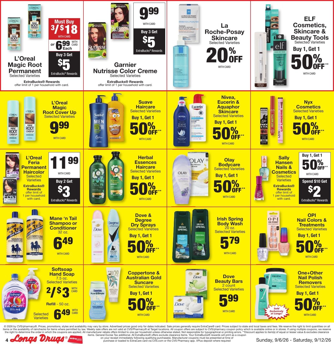 Longs Drugs Oahu Weekly Ad September 6 - 12, 2026
