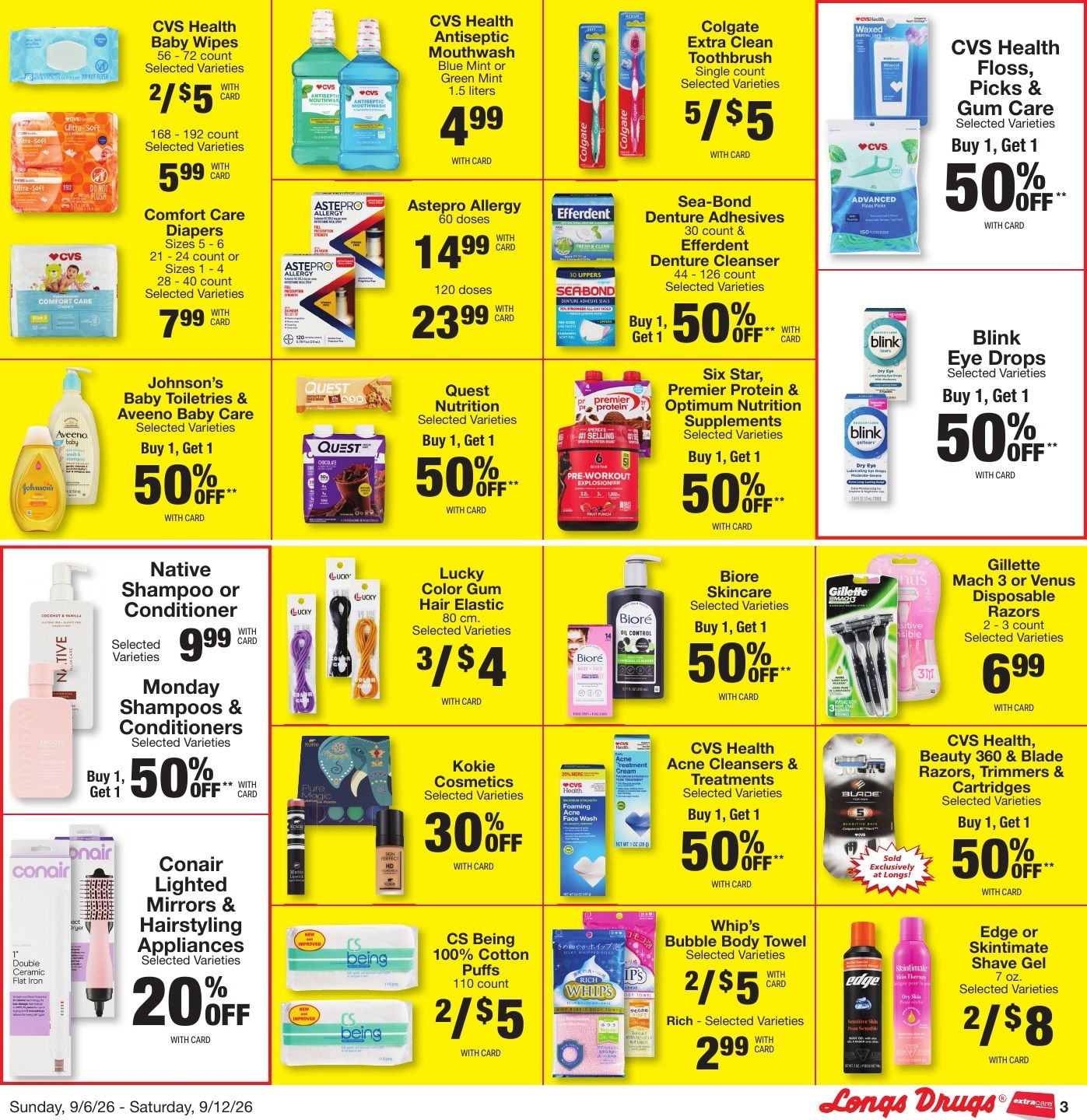 Longs Drugs Oahu Weekly Ad September 6 - 12, 2026