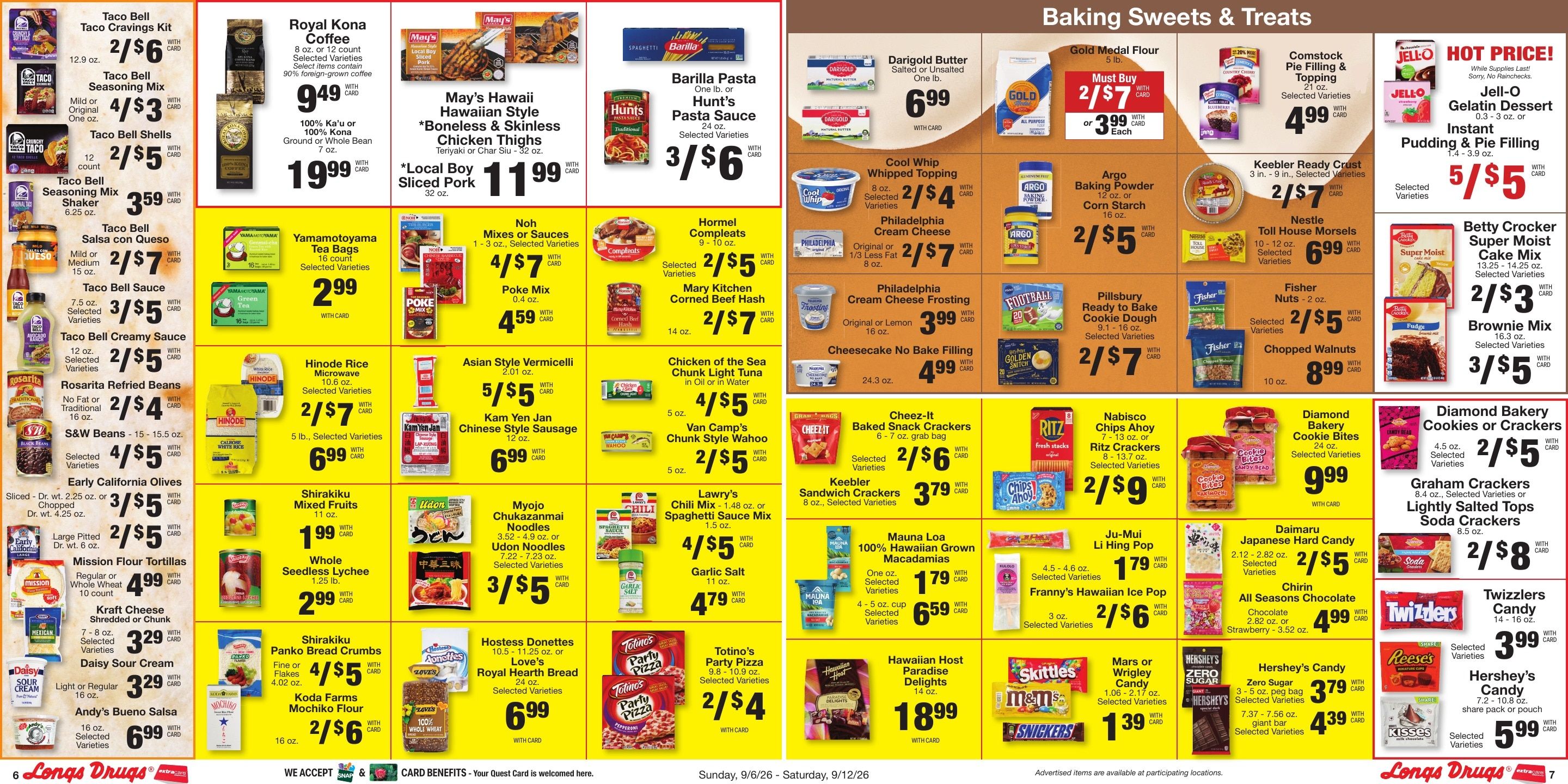 Longs Drugs Oahu Weekly Ad September 6 - 12, 2026
