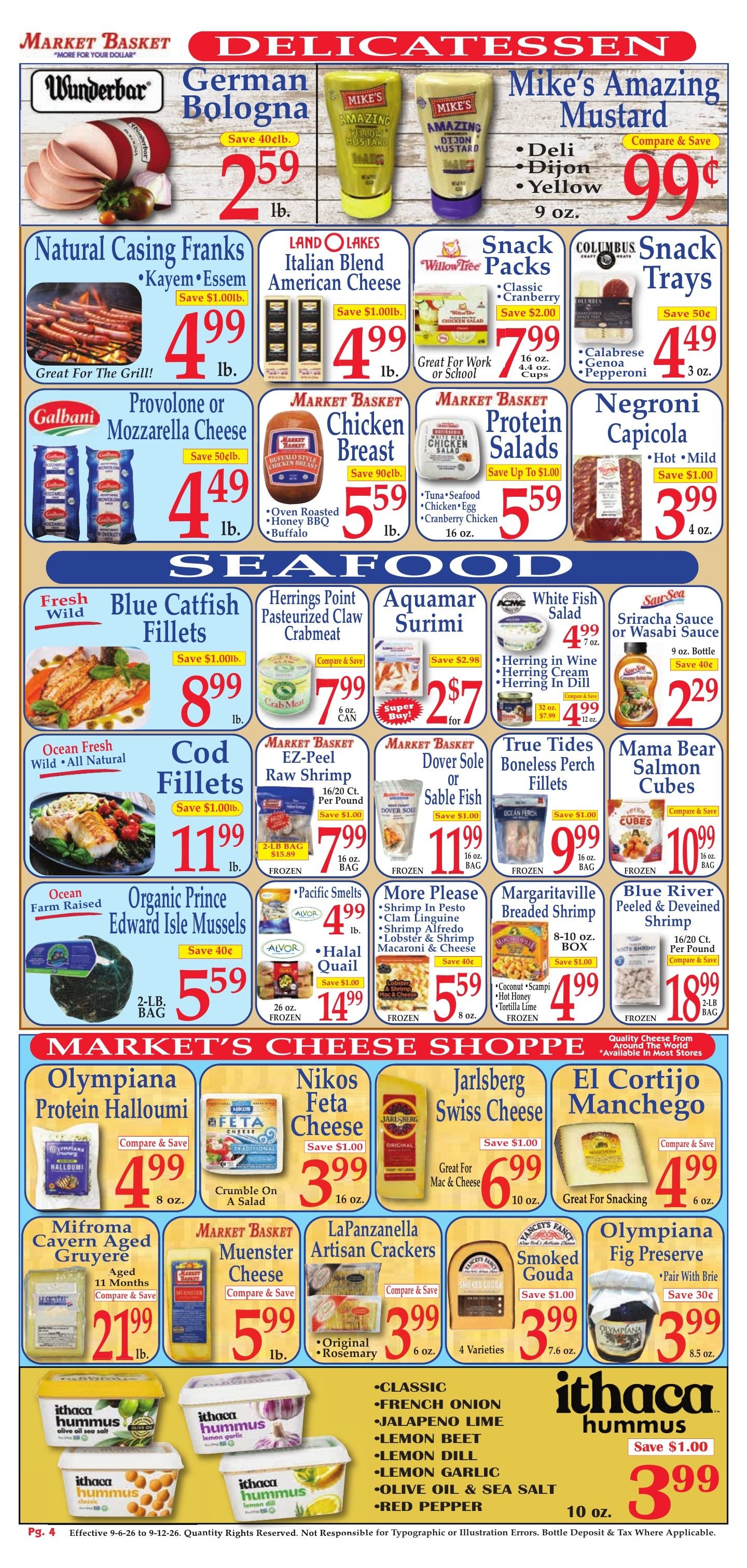 Market Basket (Iowa and other locations, LA) Weekly Ad September 6 - 12, 2026