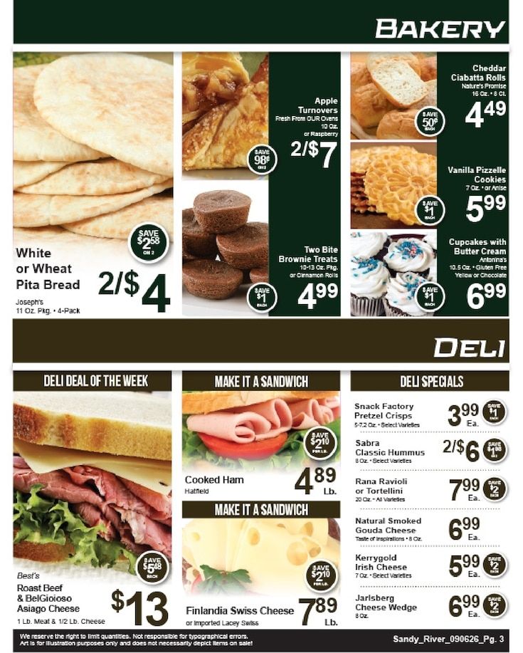 Sandy River Shop 'n Save Weekly Ad September 6 - 12, 2026