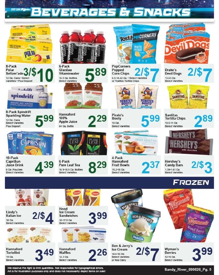 Sandy River Shop 'n Save Weekly Ad September 6 - 12, 2026