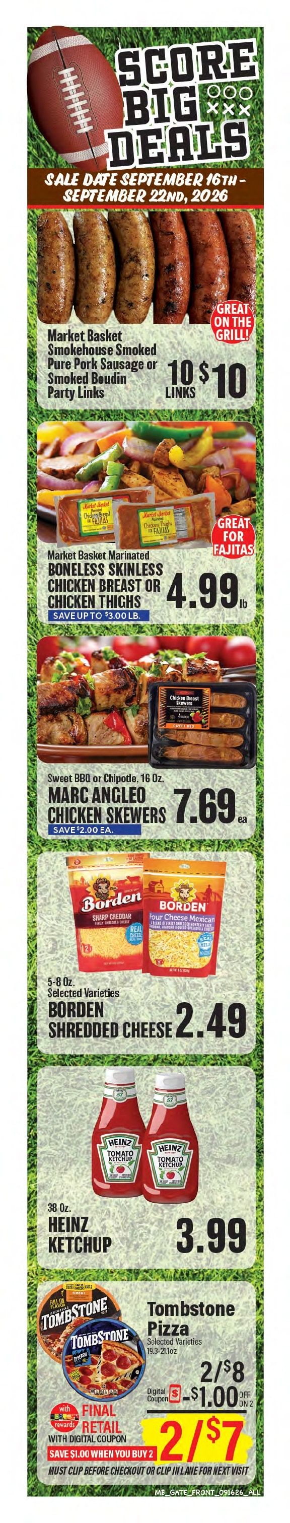 Market Basket (Leesville, LA) Weekly Ad September 16 - 22, 2026