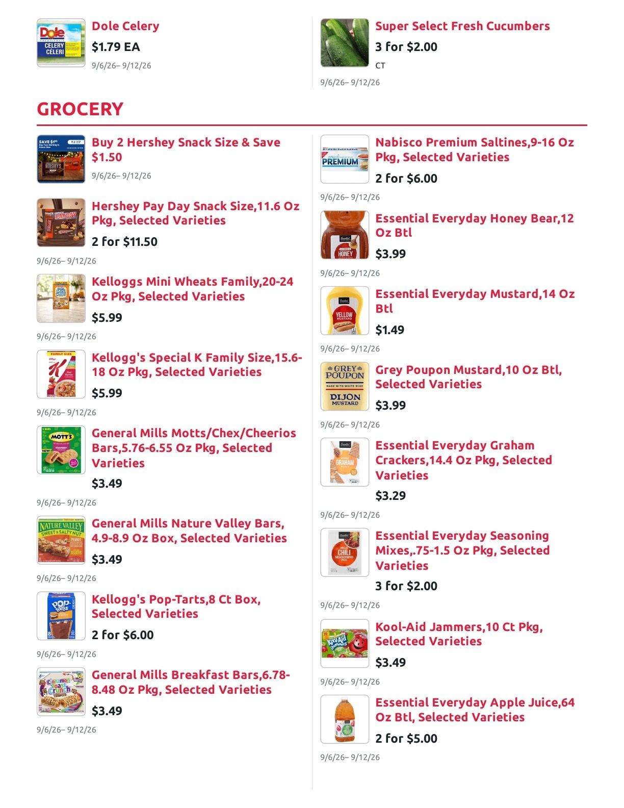 Radermacher's Fresh Market Weekly Ad September 6 - 12, 2026