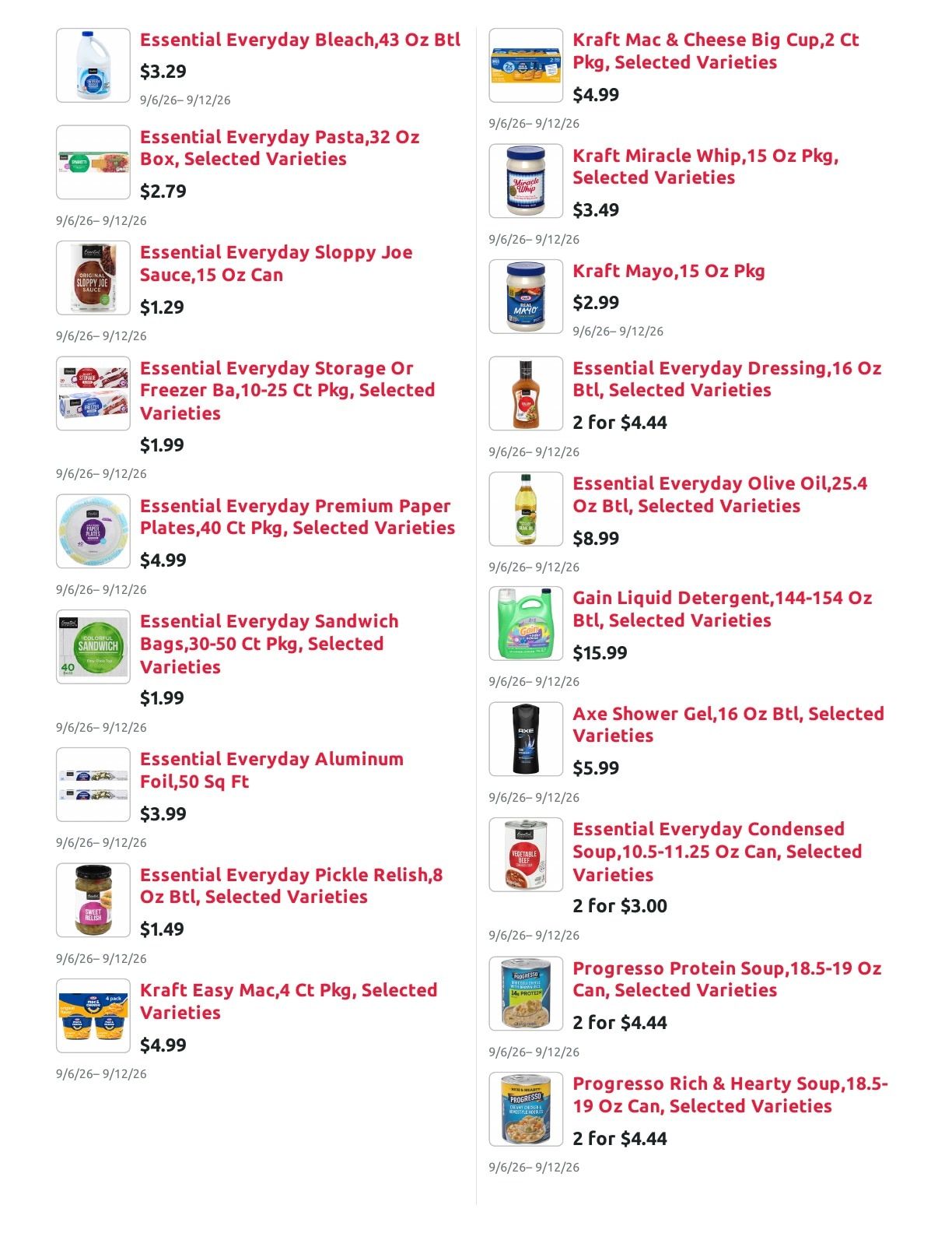 Radermacher's Fresh Market Weekly Ad September 6 - 12, 2026