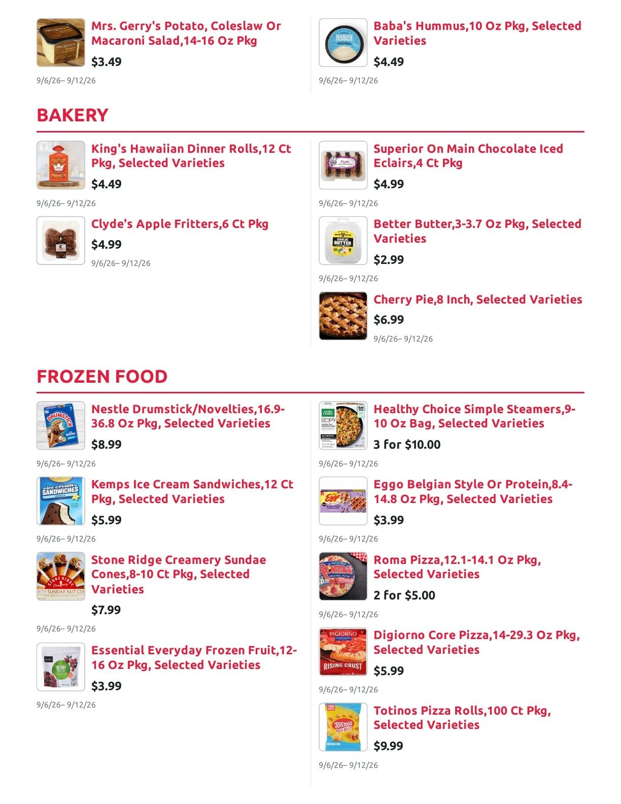 Radermacher's Fresh Market Weekly Ad September 6 - 12, 2026