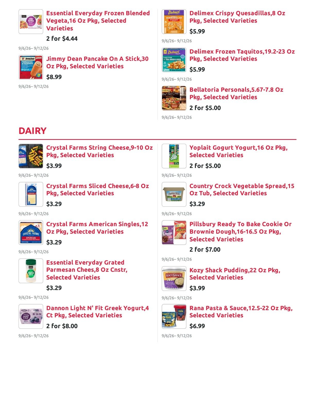 Radermacher's Fresh Market Weekly Ad September 6 - 12, 2026