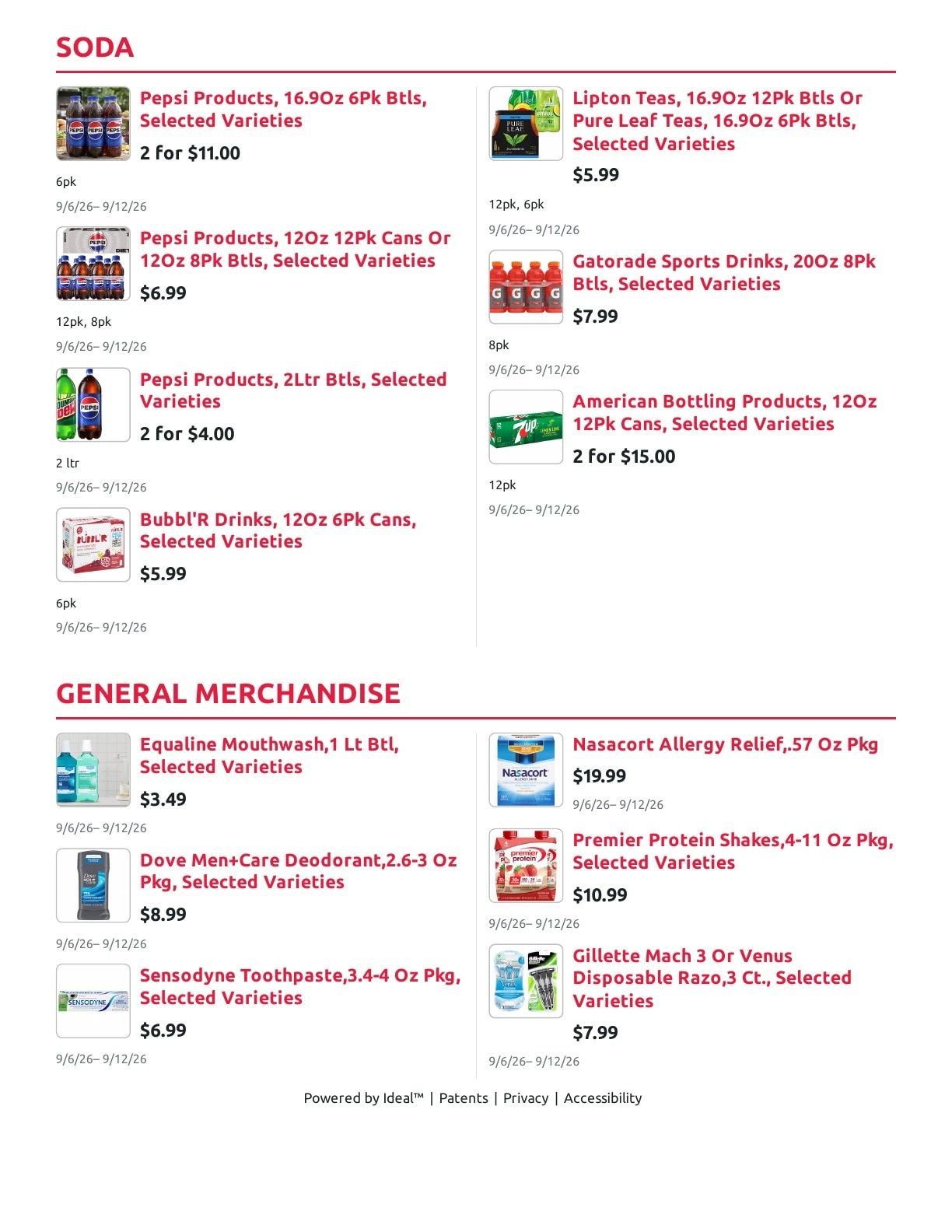 Radermacher's Fresh Market Weekly Ad September 6 - 12, 2026