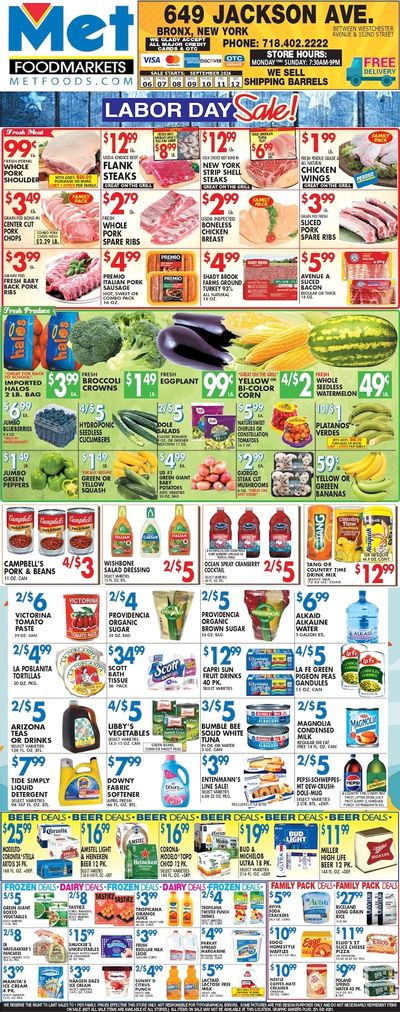 Met Foodmarkets (Bronx, NY) Weekly Ad September 6 - 12, 2026