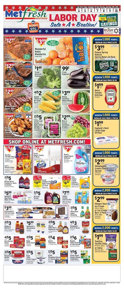 Met Foodmarkets (Brooklyn, NY) Weekly Ad September 6 - 12, 2026
