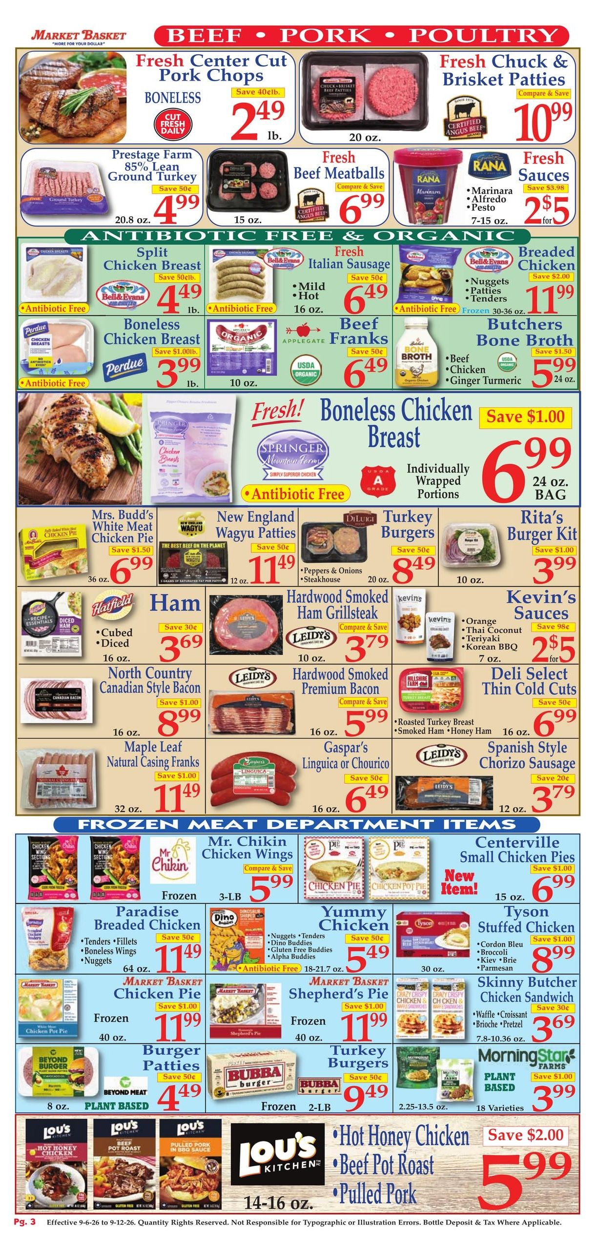 Market Basket (Boston Area, MA) Weekly Ad September 6 - 12, 2026