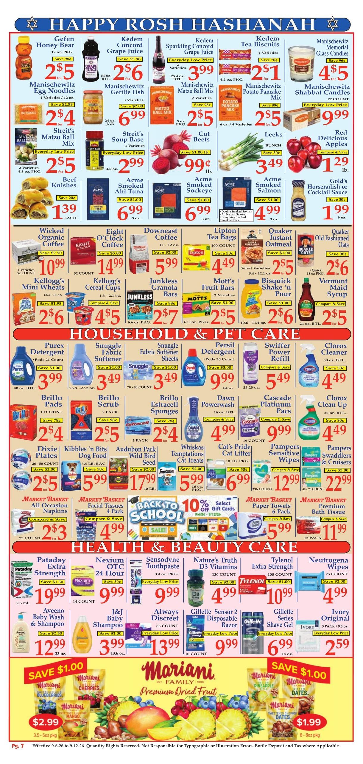 Market Basket (Boston Area, MA) Weekly Ad September 6 - 12, 2026