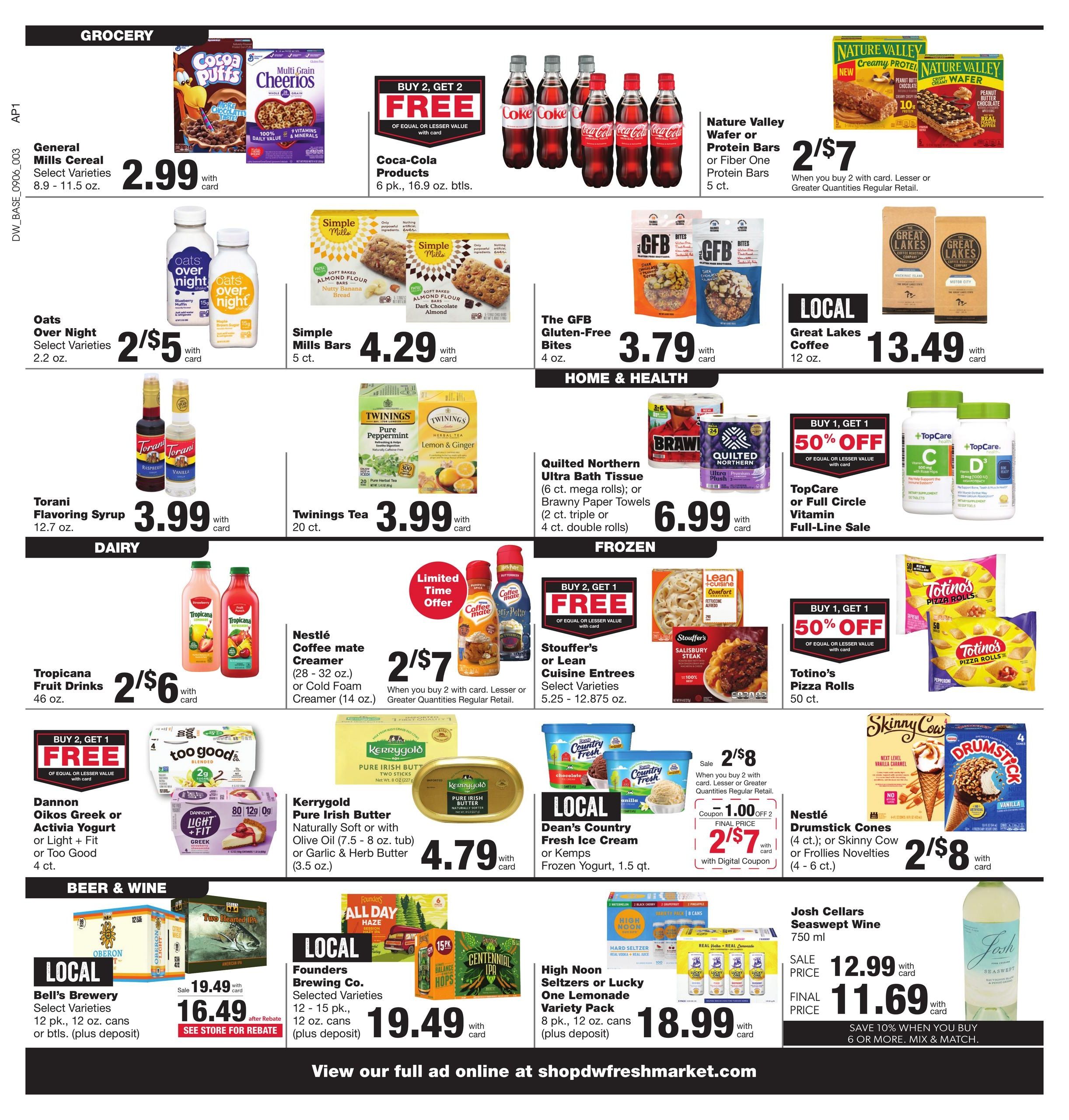 D&W Fresh Market Weekly Ad September 6 - 12, 2026