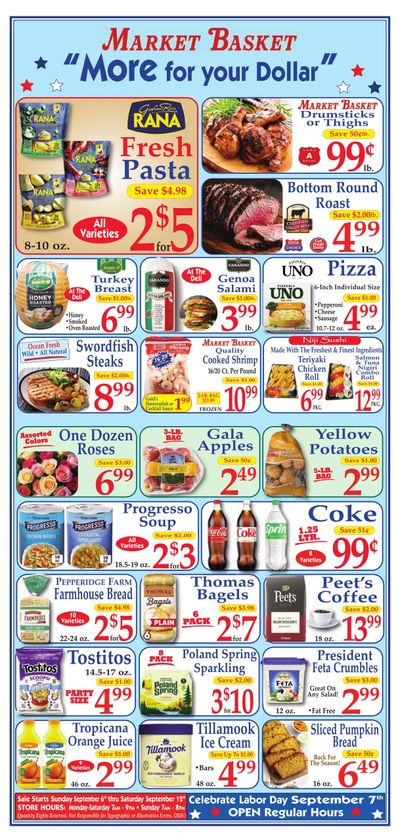 Demoulas Market Basket Weekly Ad September 6 - 12, 2026