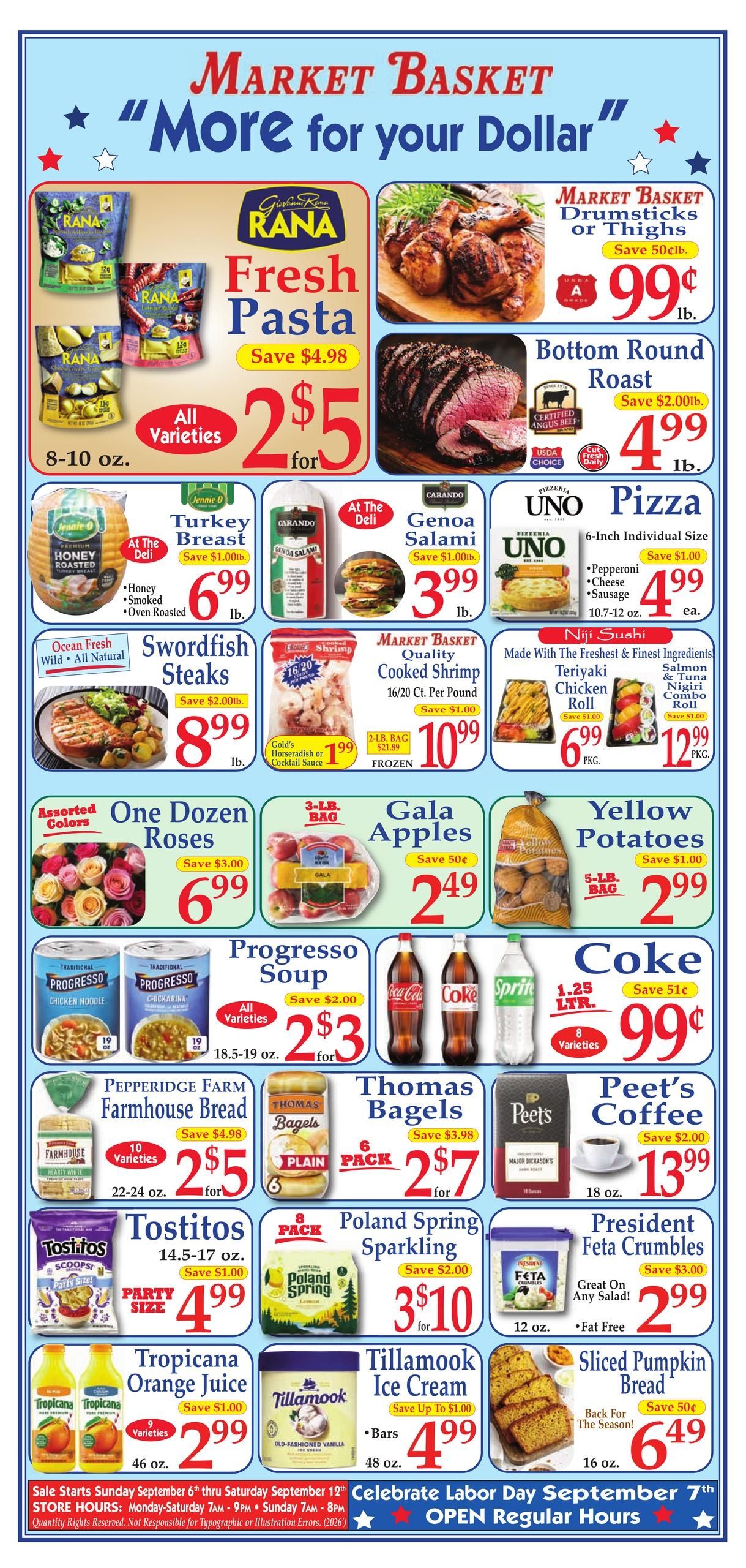 Demoulas Market Basket Weekly Ad September 6 - 12, 2026
