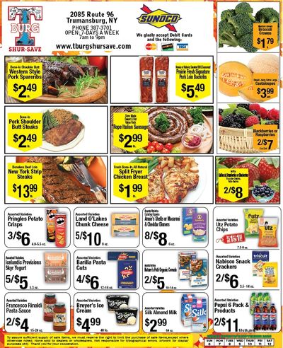T-Burg Shur Save Weekly Ad September 6 - 12, 2026