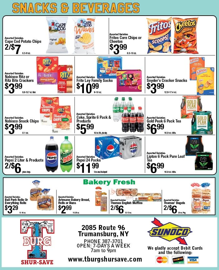 T-Burg Shur Save Weekly Ad September 6 - 12, 2026