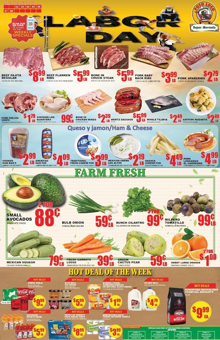 Poco Loco Supermercado (Texas) Weekly Ad September 2 - 8, 2026
