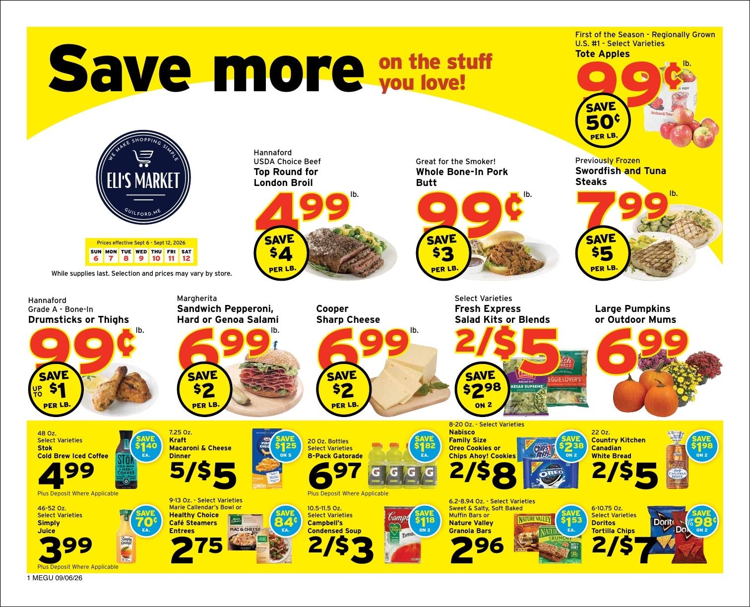 Eli's Market Weekly Ad September 6 - 12, 2026