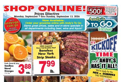 Andy's IGA Foodliner (Houlton, ME) Weekly Ad September 7 - 13, 2026