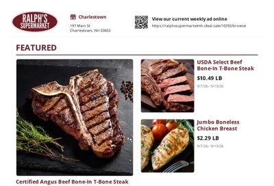 Ralph's Supermarket Weekly Ad September 7 - 13, 2026