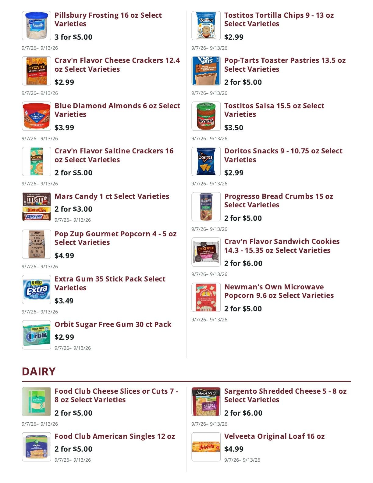 Ralph's Supermarket Weekly Ad September 7 - 13, 2026