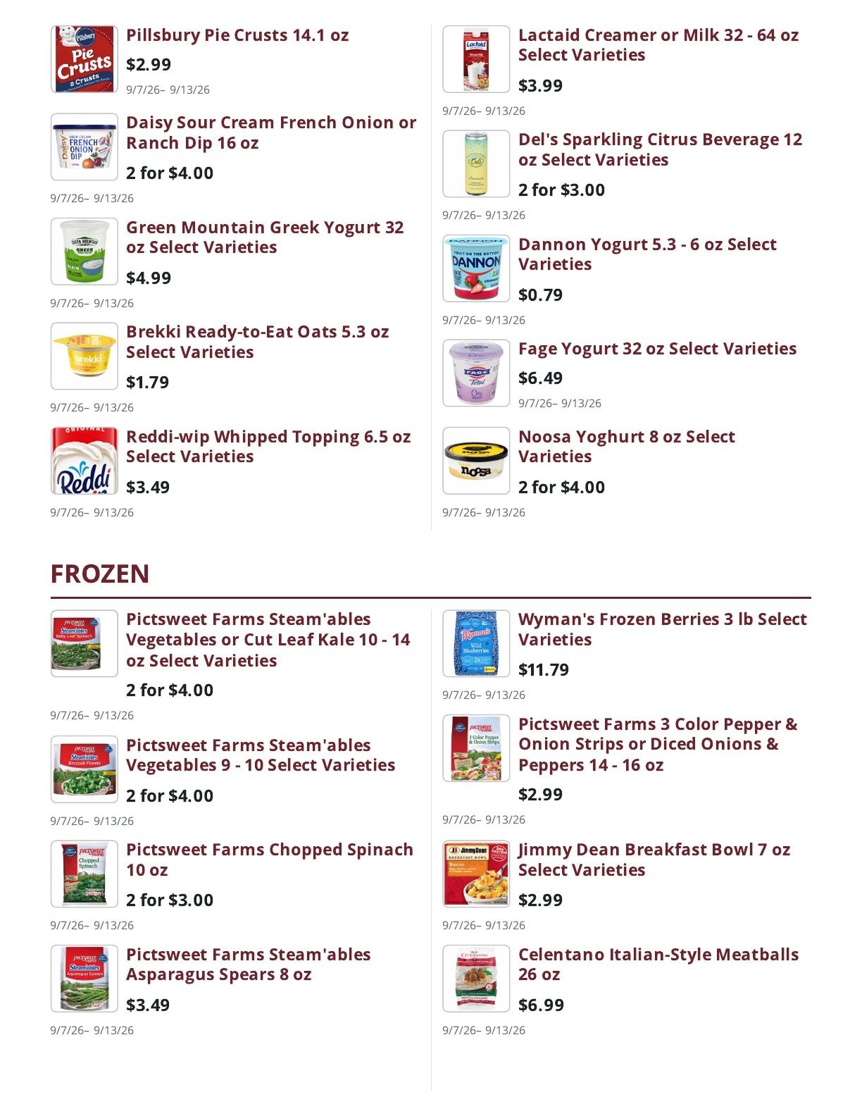 Ralph's Supermarket Weekly Ad September 7 - 13, 2026