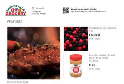 Barnesville Grocery Weekly Ad September 7 - 13, 2026