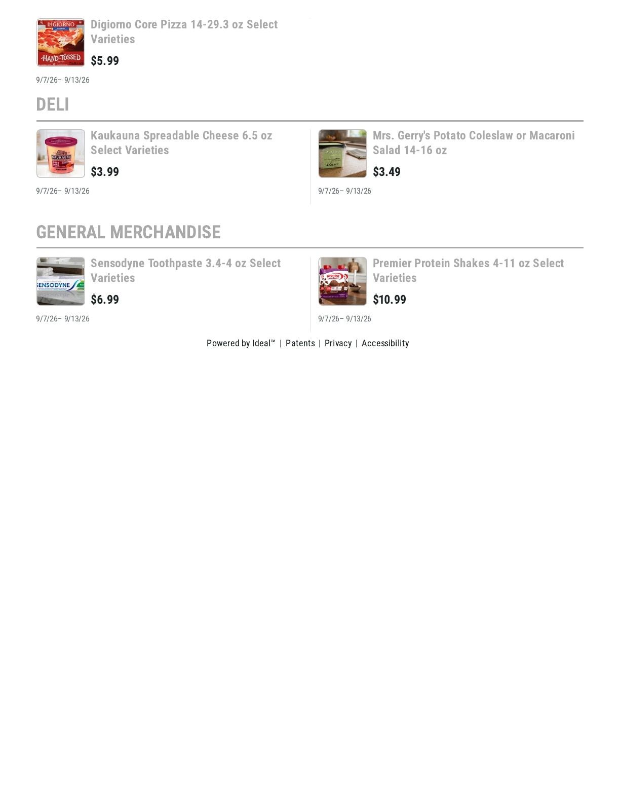 Barnesville Grocery Weekly Ad September 7 - 13, 2026