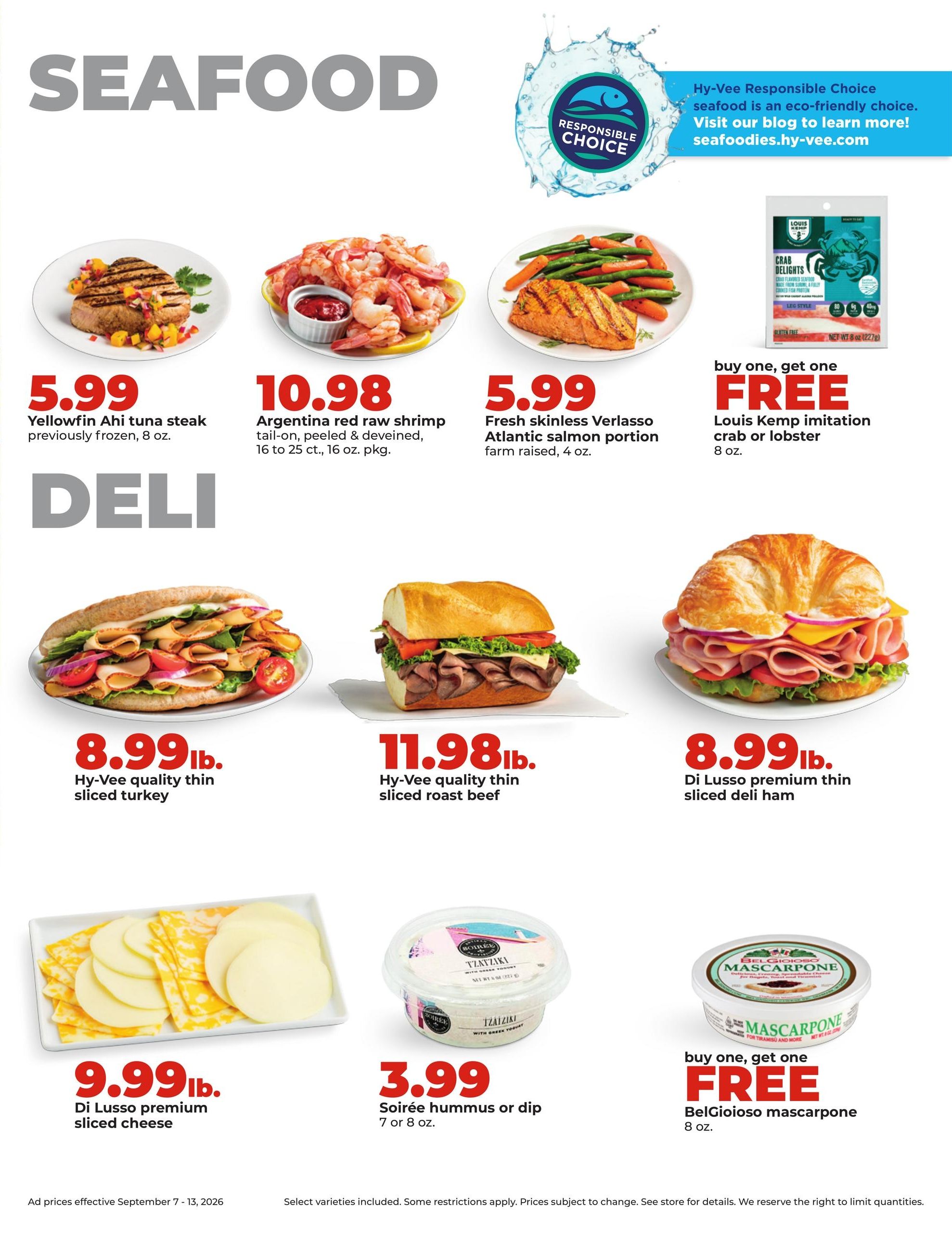 Hy-Vee (Bruning Area, NE) Weekly Ad September 7 - 13, 2026