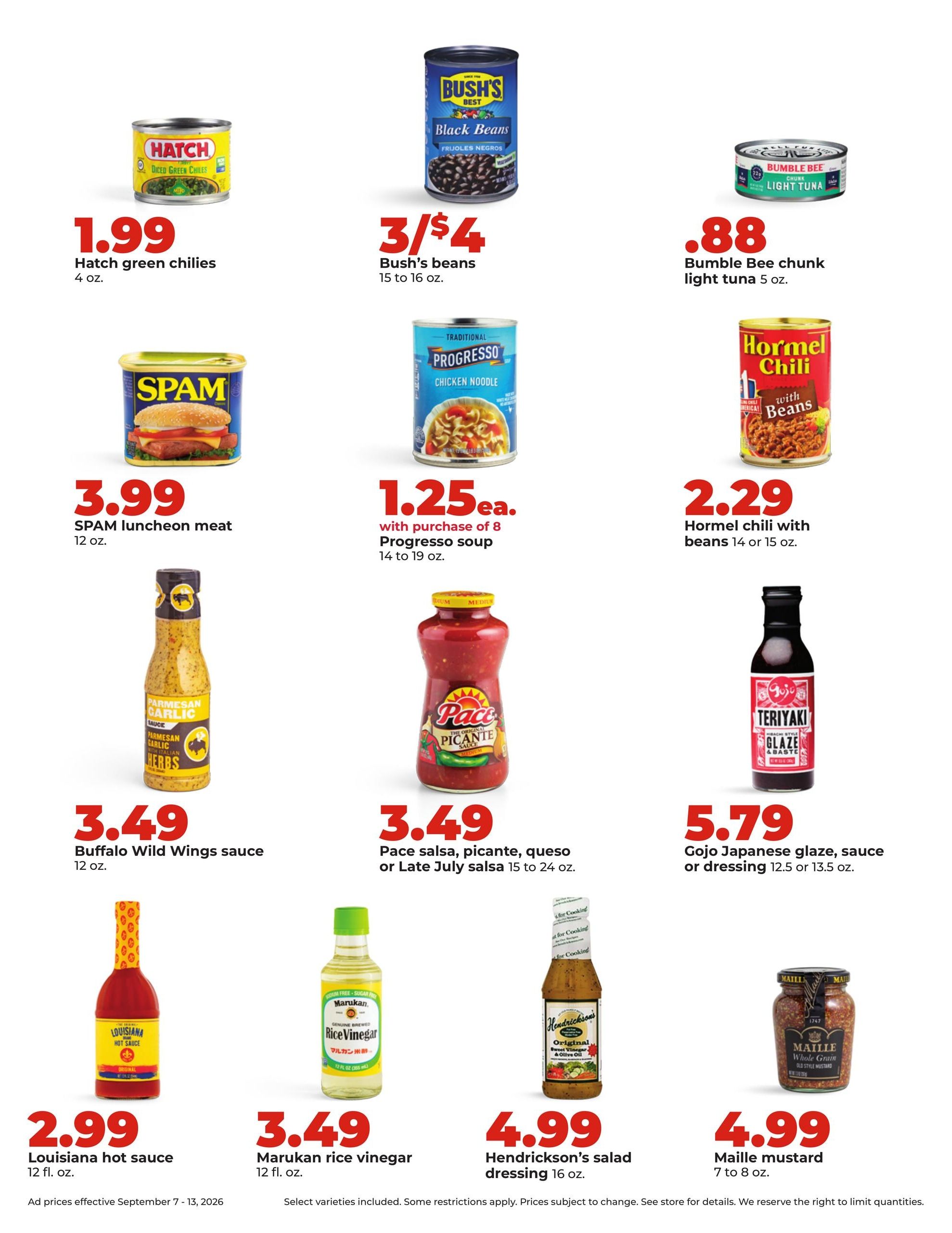 Hy-Vee (Bruning Area, NE) Weekly Ad September 7 - 13, 2026