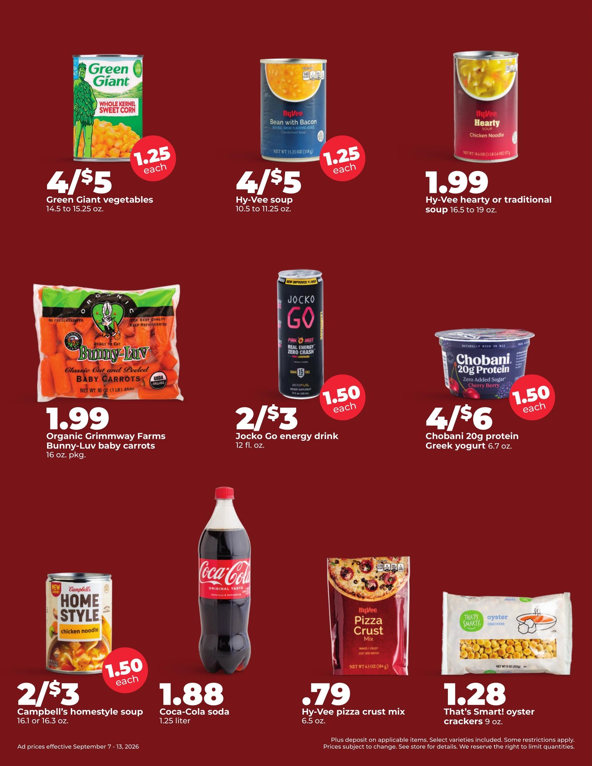 Hy-Vee (Bruning Area, NE) Weekly Ad September 7 - 13, 2026