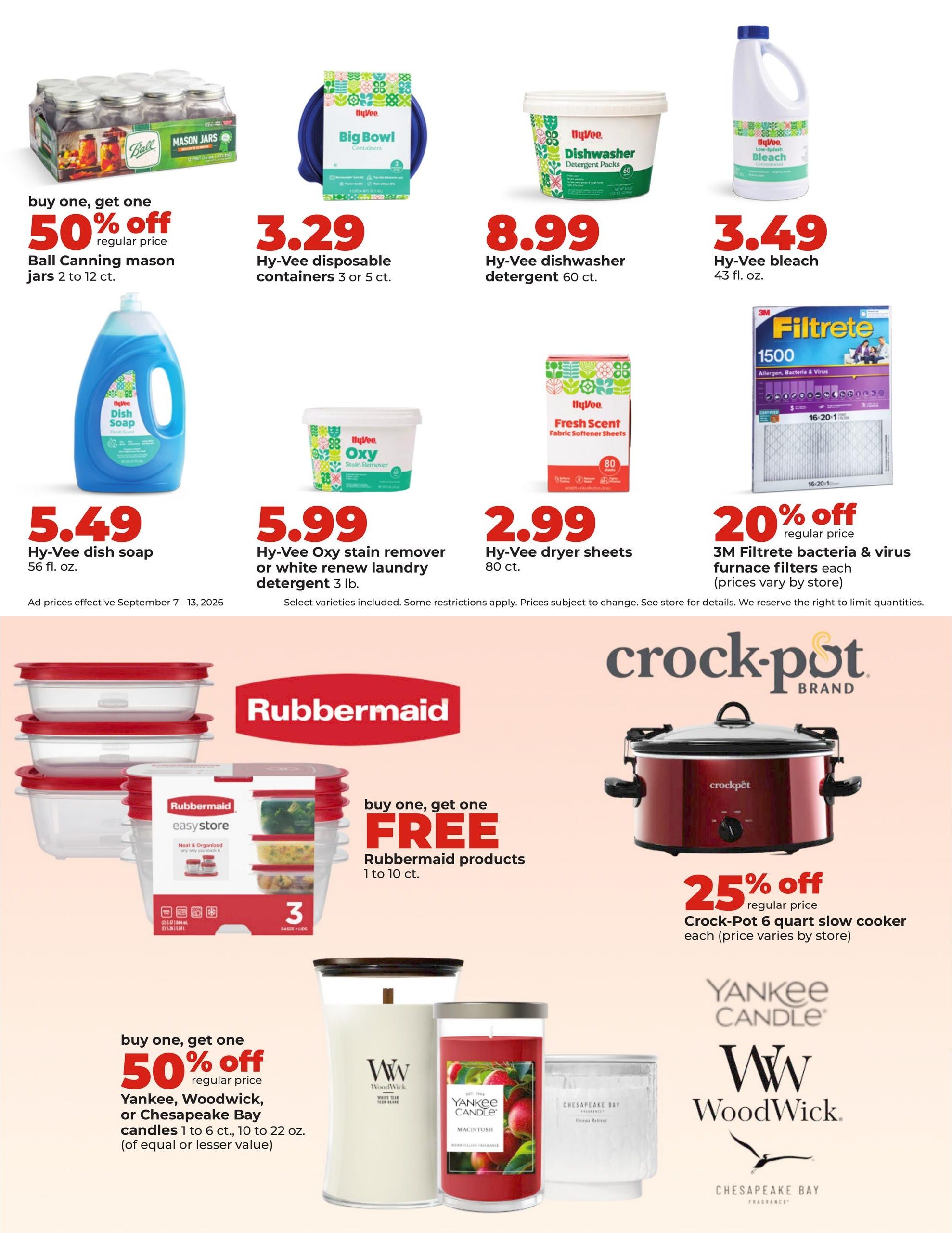 Hy-Vee (Bruning Area, NE) Weekly Ad September 7 - 13, 2026