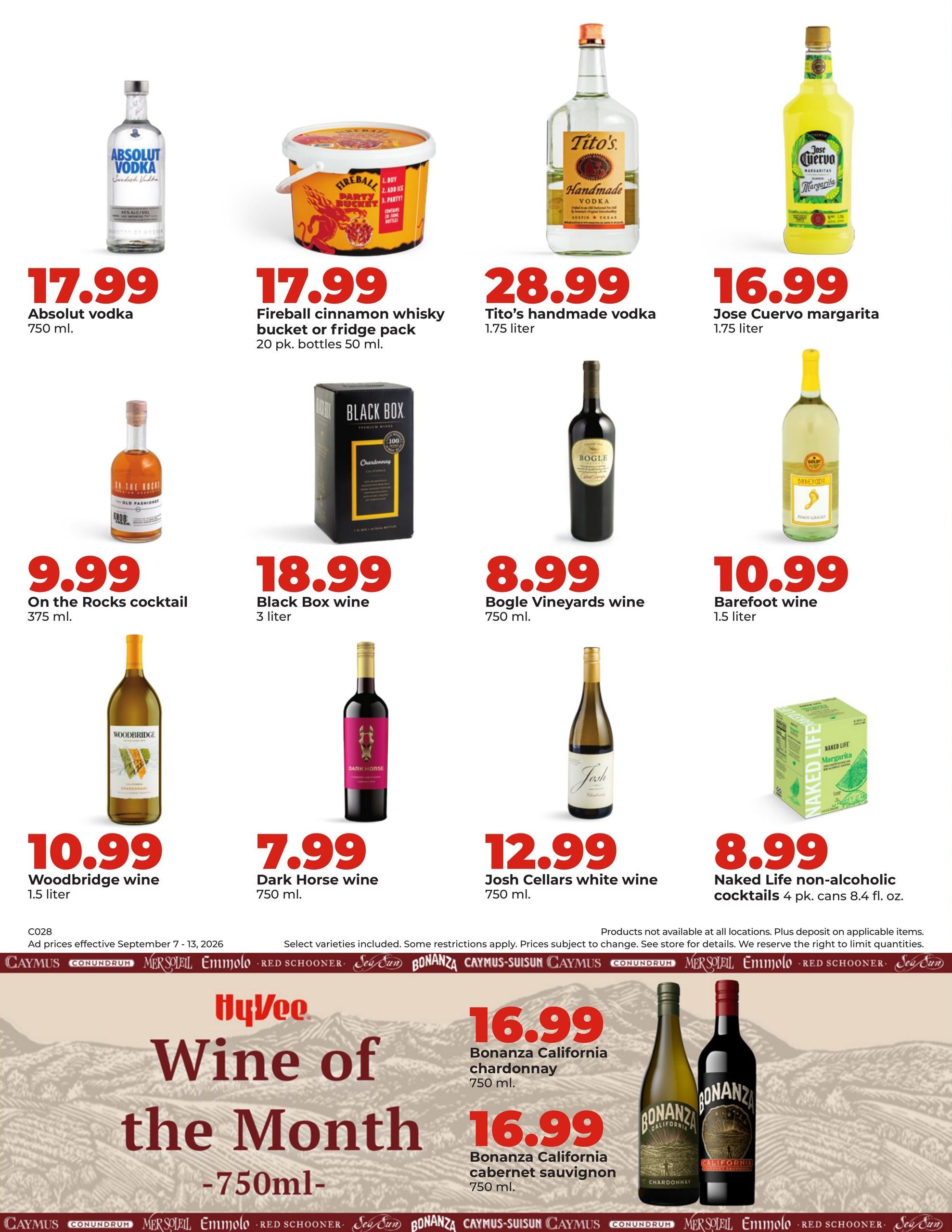 Hy-Vee (Bruning Area, NE) Weekly Ad September 7 - 13, 2026