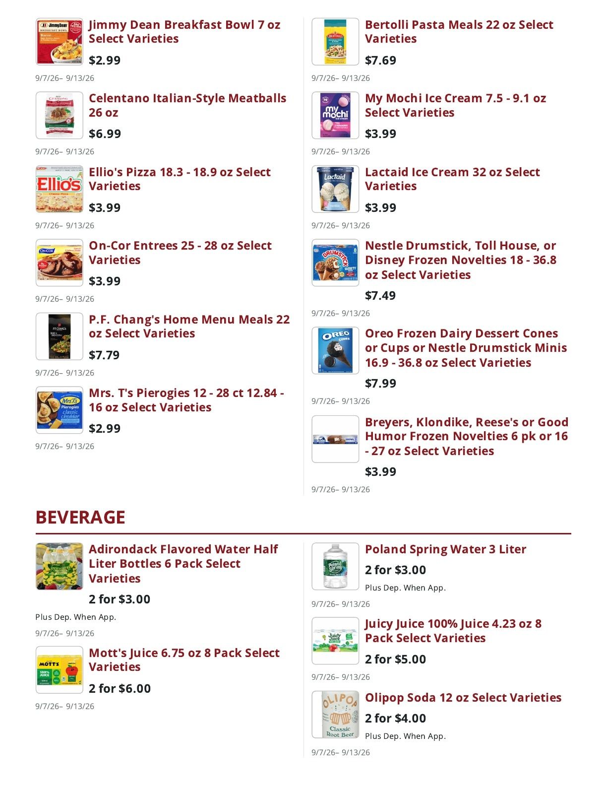 Main Street Market Weekly Ad September 7 - 13, 2026