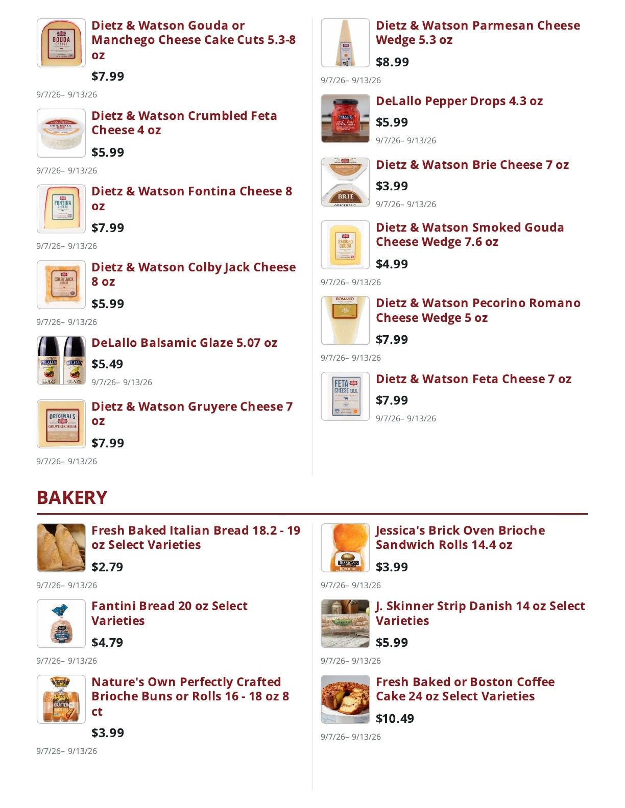 Main Street Market Weekly Ad September 7 - 13, 2026