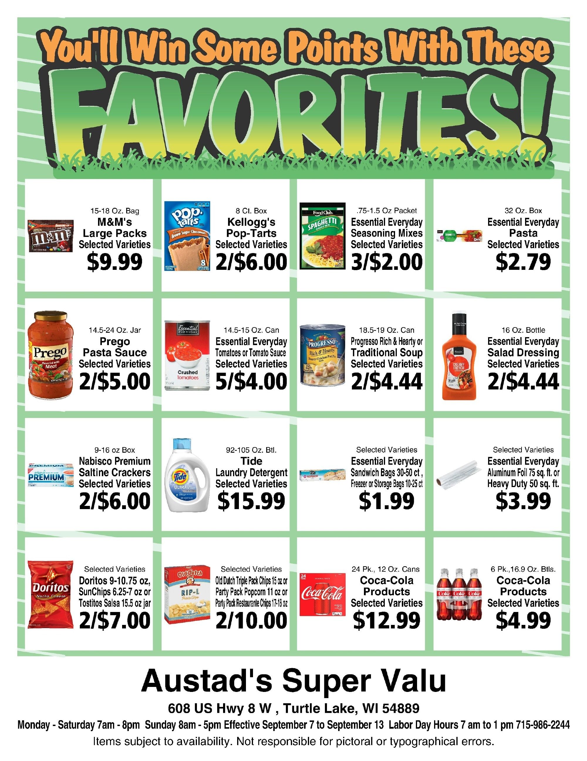 Austad's Supervalu Weekly Ad September 7 - 13, 2026
