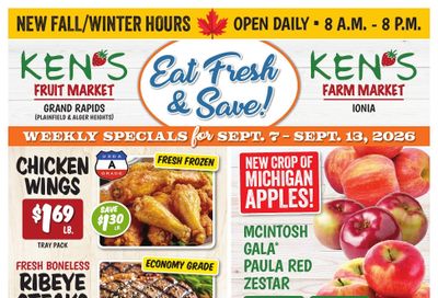 Ken's Fruit Market Weekly Ad September 7 - 13, 2026
