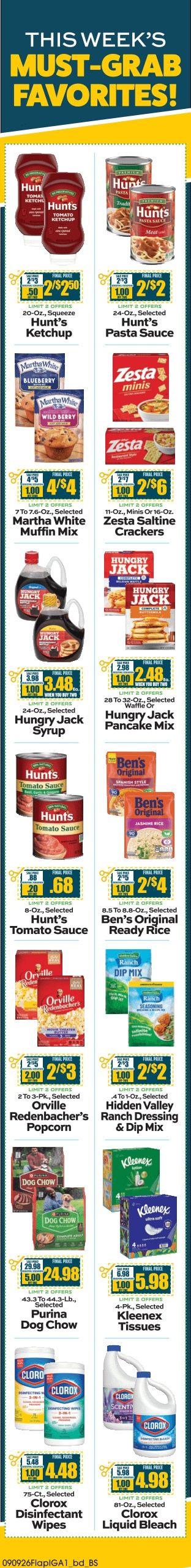Ken's IGA Weekly Ad September 7 - 13, 2026