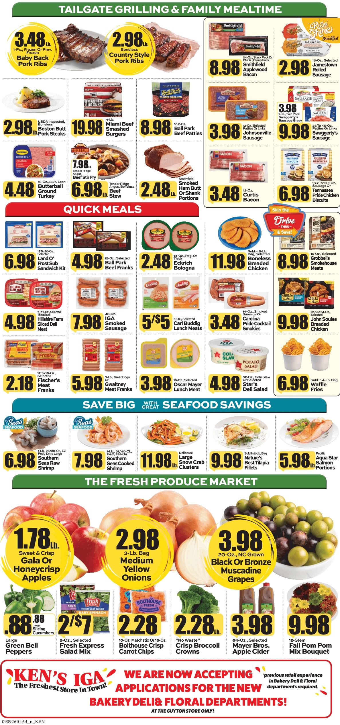 Ken's IGA Weekly Ad September 7 - 13, 2026