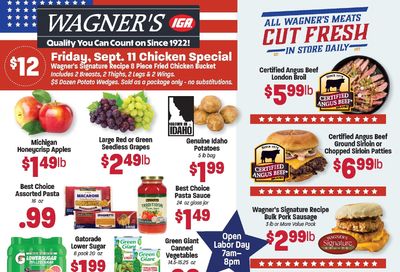 Wagner's IGA Weekly Ad September 7 - 13, 2026
