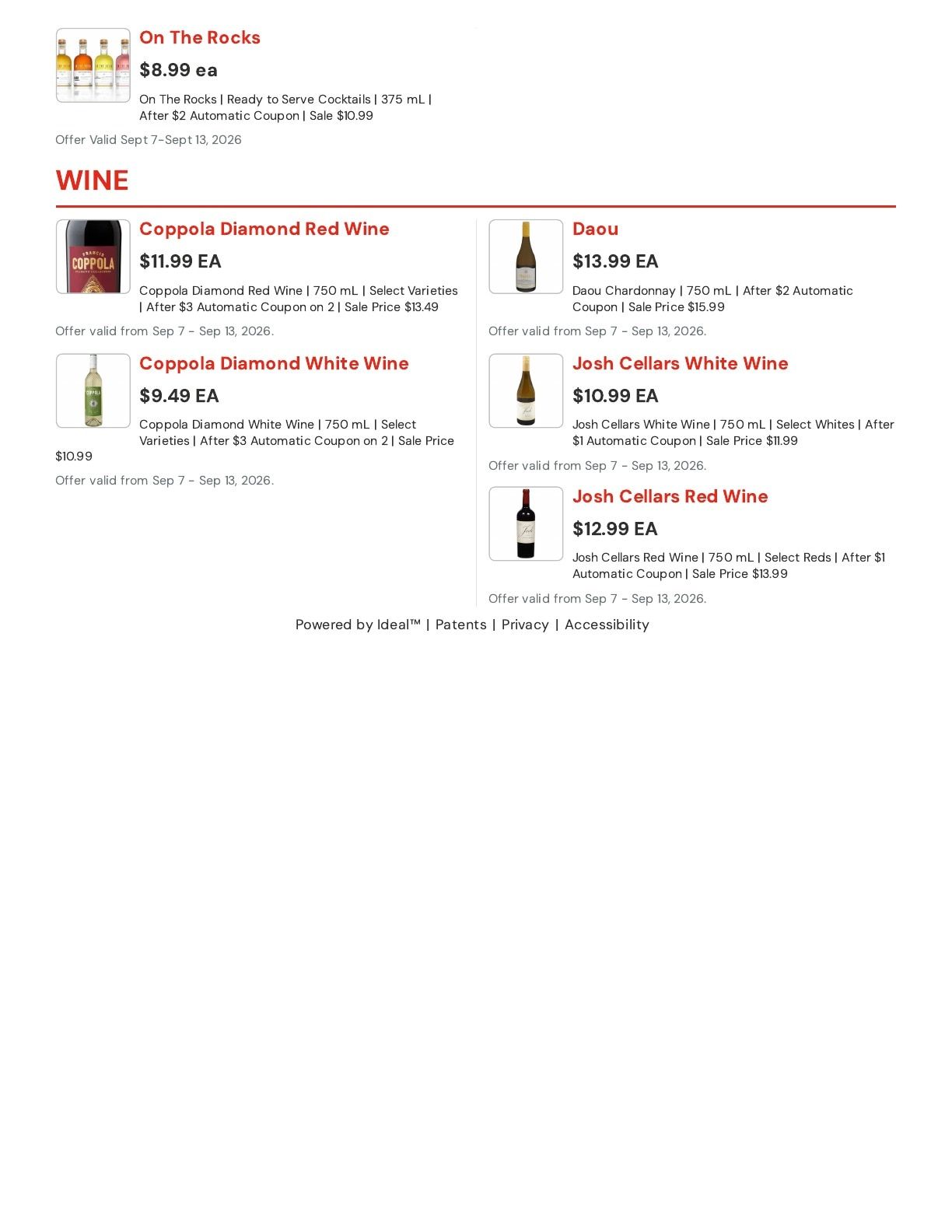 Hansen's IGA (East Troy, WI) Weekly Ad September 7 - 13, 2026