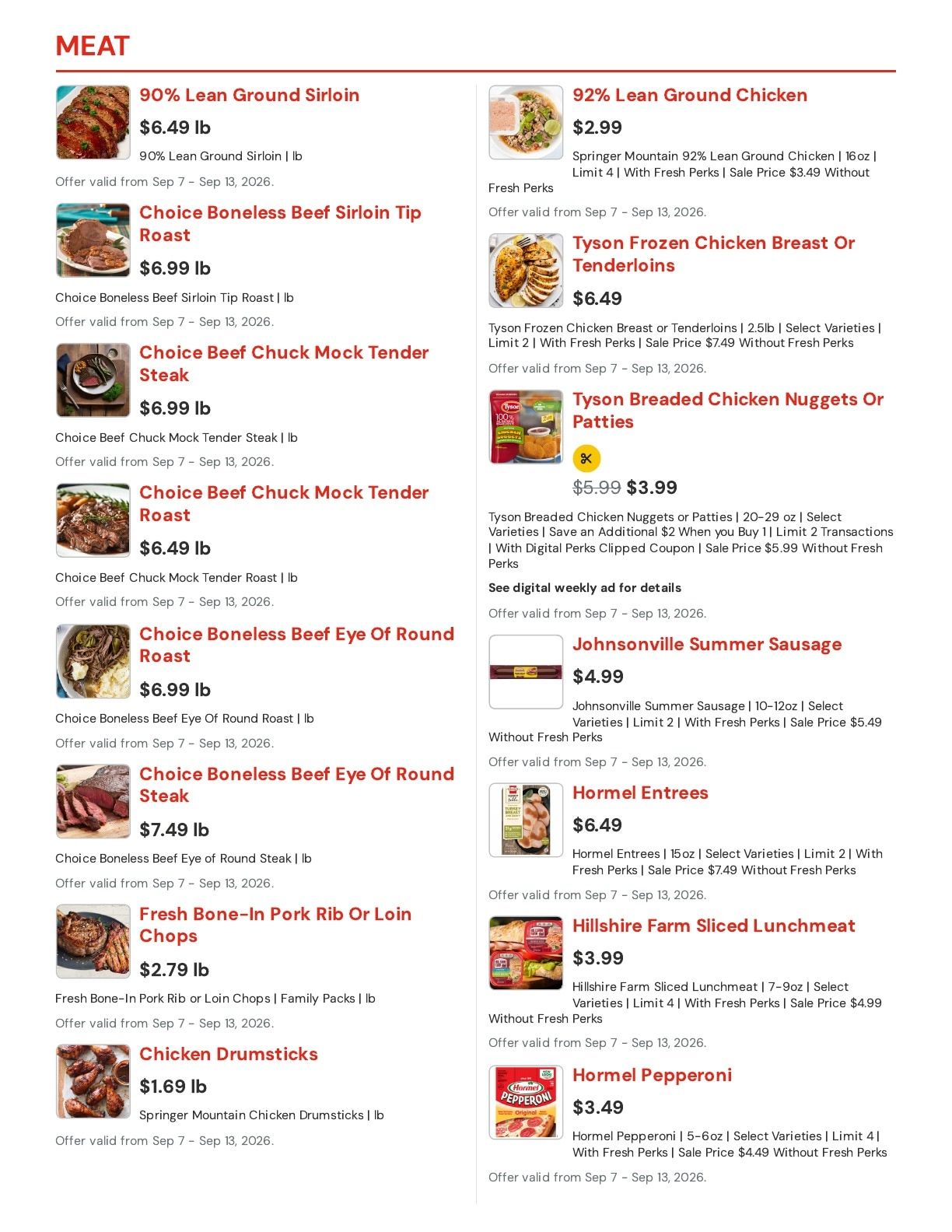 Hansen's IGA (East Troy, WI) Weekly Ad September 7 - 13, 2026