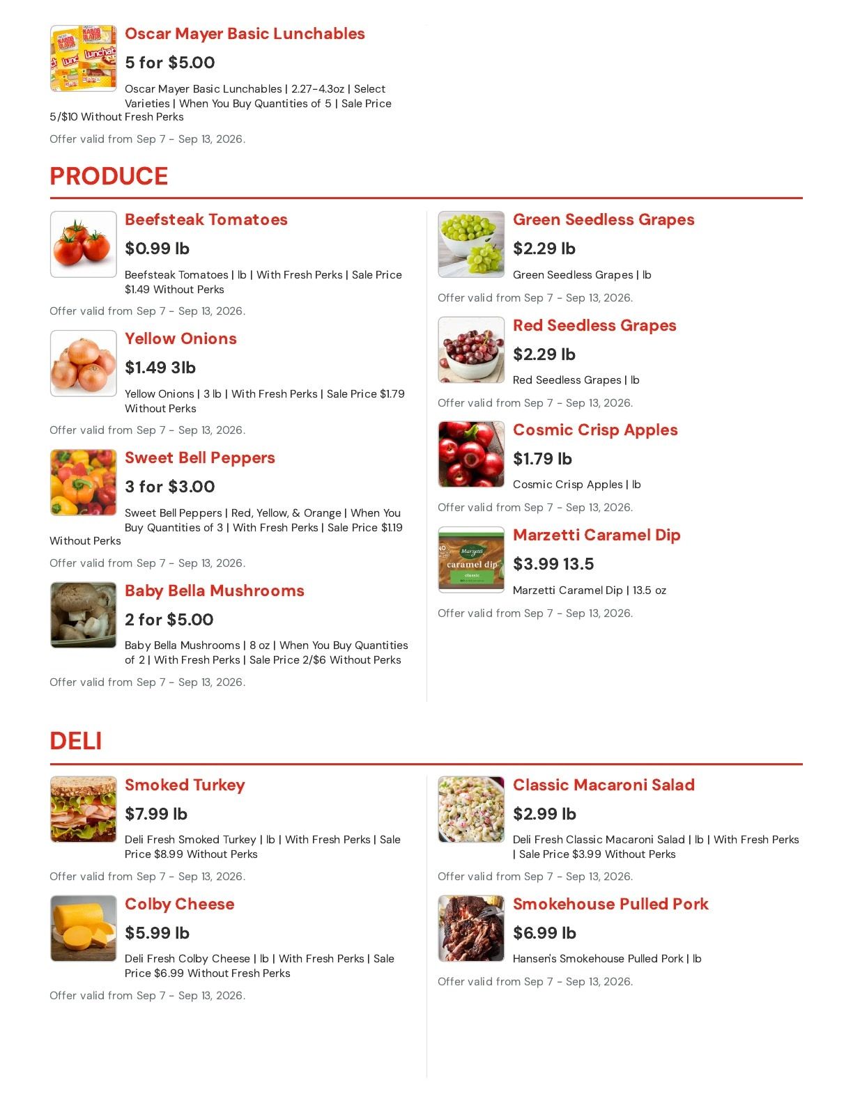 Hansen's IGA (East Troy, WI) Weekly Ad September 7 - 13, 2026