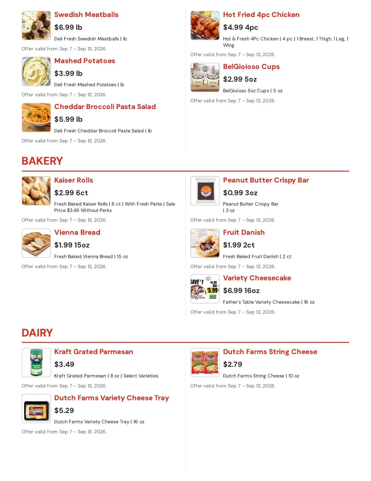Hansen's IGA (East Troy, WI) Weekly Ad September 7 - 13, 2026
