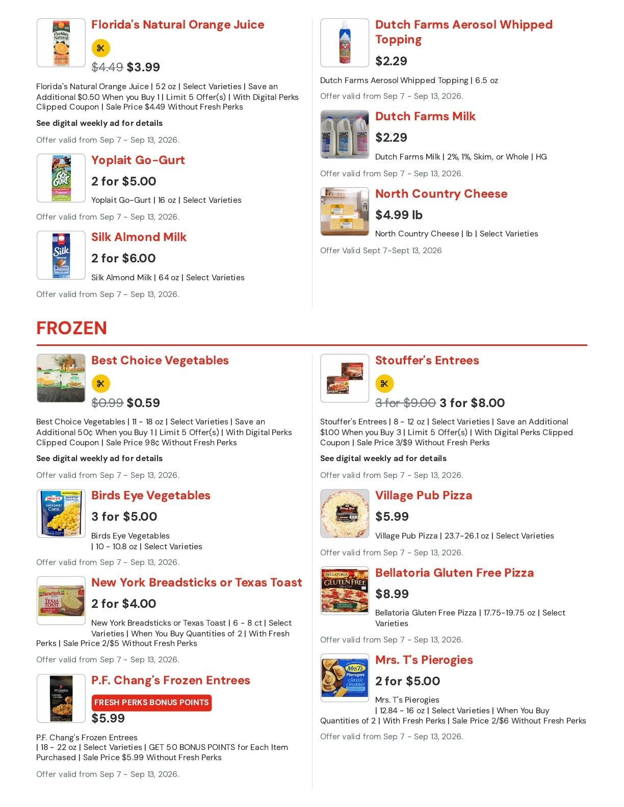 Hansen's IGA (East Troy, WI) Weekly Ad September 7 - 13, 2026